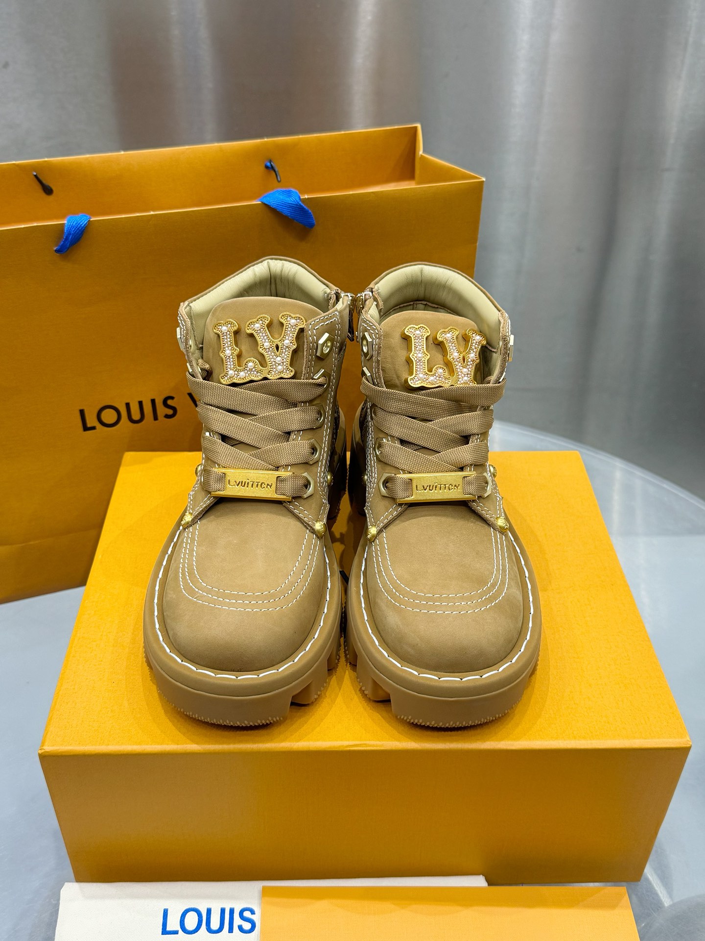 LV Checker Ankle Boot 1ACN8D